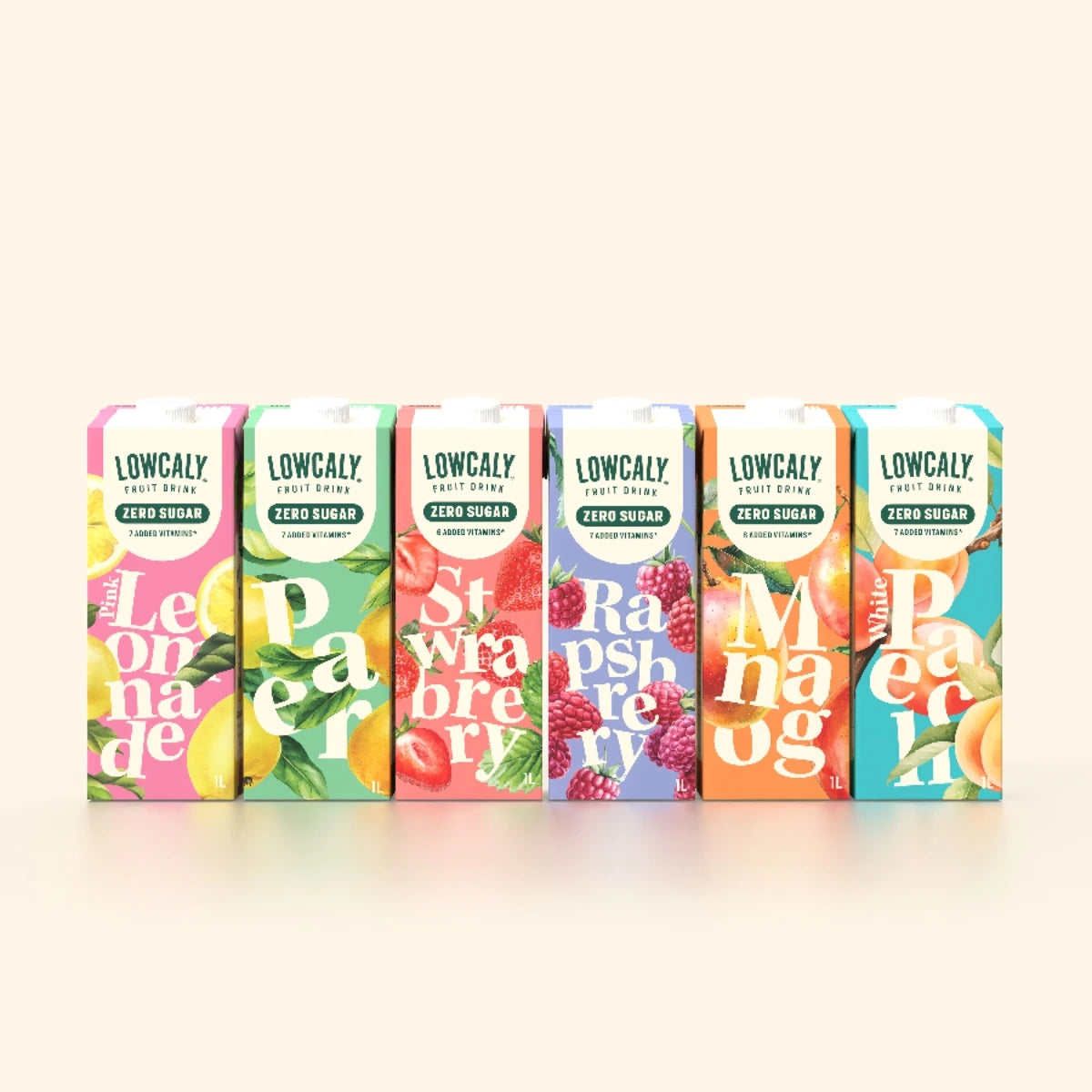 Lowcaly suhkruvaba puuviljajook "white peach" 10 x 1L