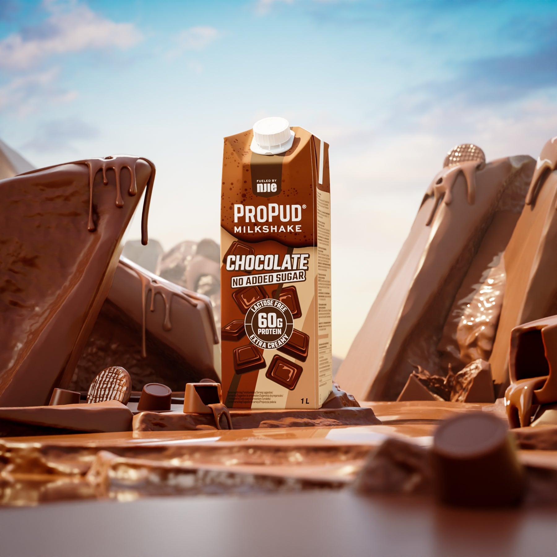 NJIE ProPud Chocolate Protein Shake 1 L