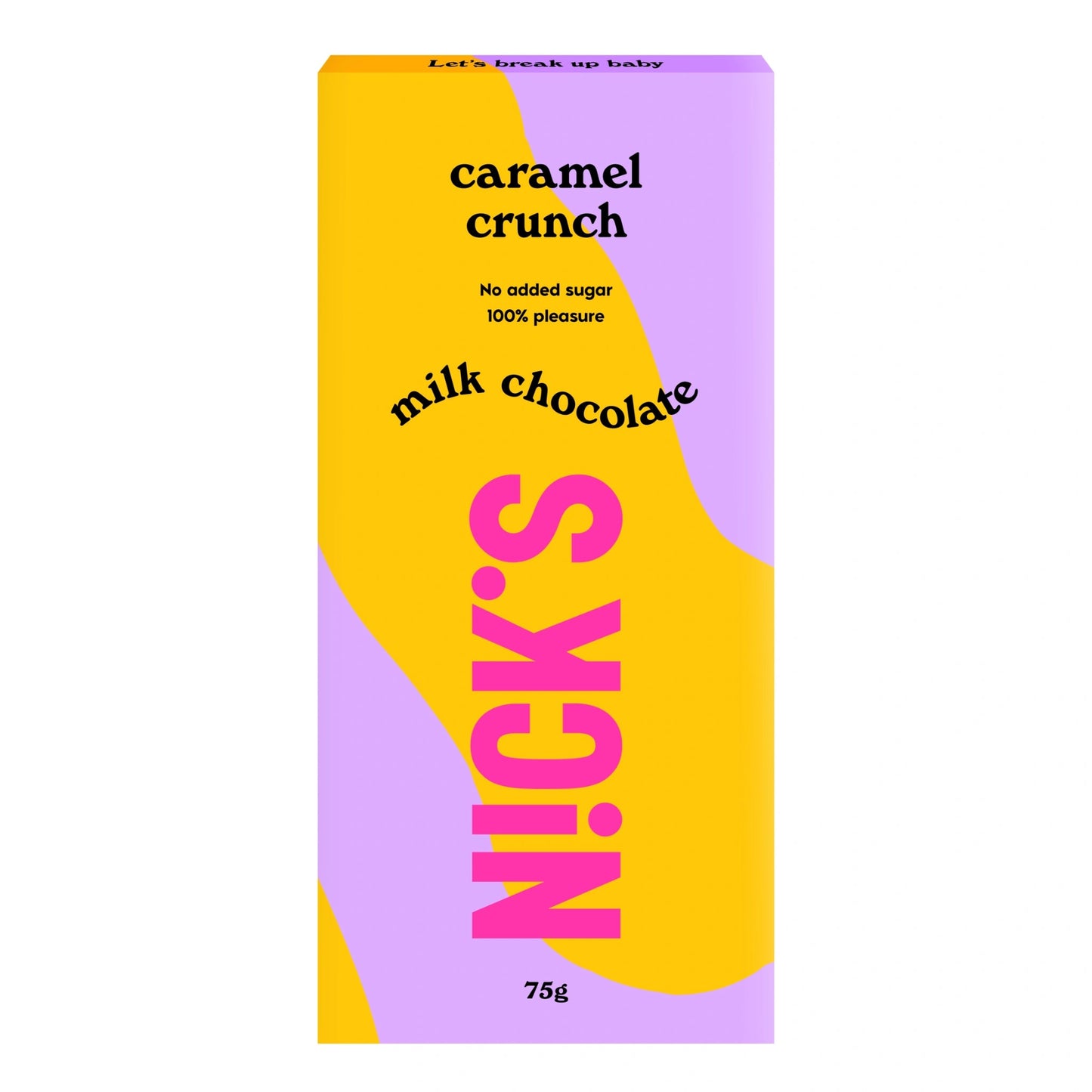 NICK'S - Šokolaaditahvel ''caramel crunch'' 75g - njom.ee