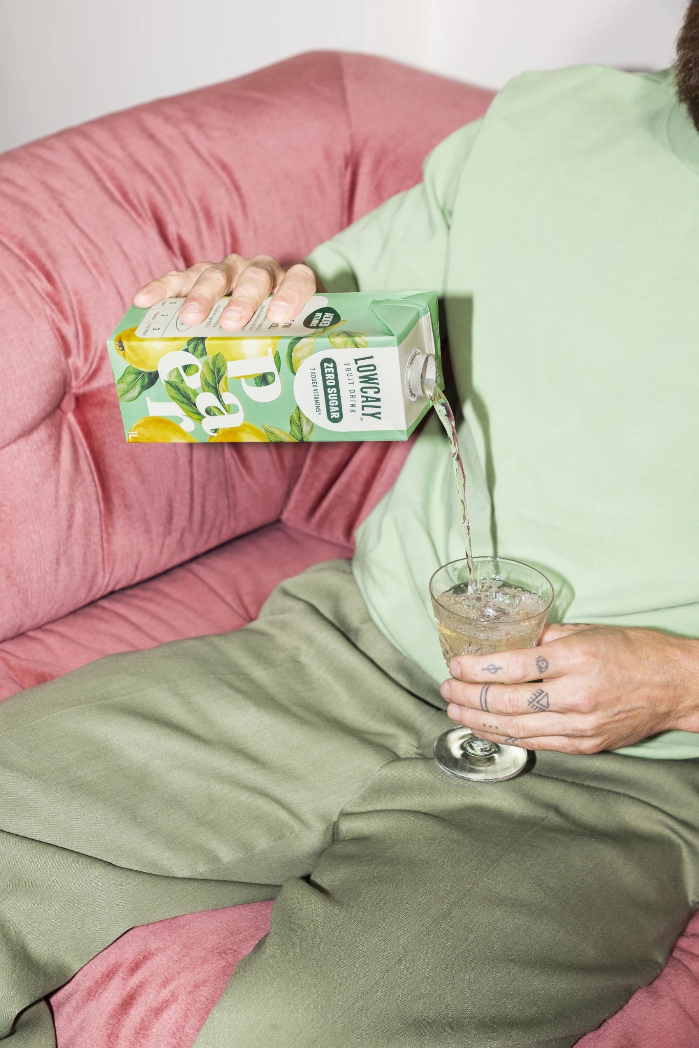 Lowcaly bezcukura augļu dzēriens "bumbieris" 1L