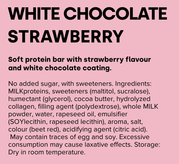 Протеиновый батончик "белый шоколад клубника" 55г