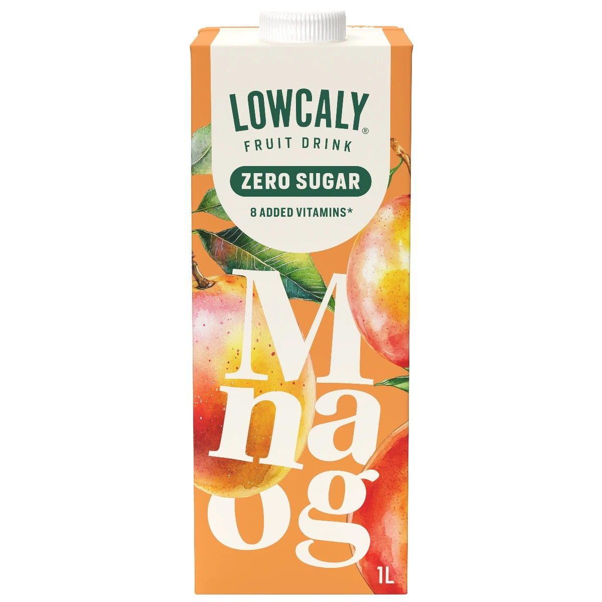 Lowcaly bezcukura augļu dzēriens "mango" 10 x 1L