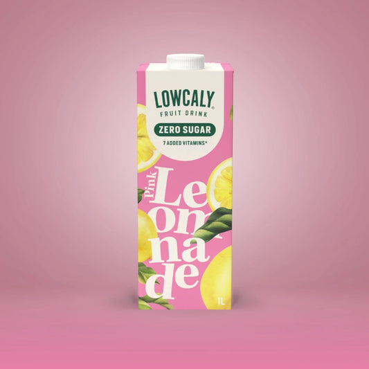 Lowcaly bezcukura augļu dzēriens "pink lemonade" 1L