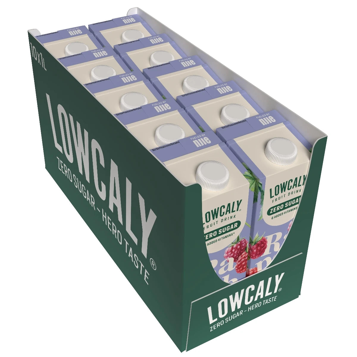 Lowcaly suhkruvaba puuviljajook "raspberry sorbet" 10 x 1L