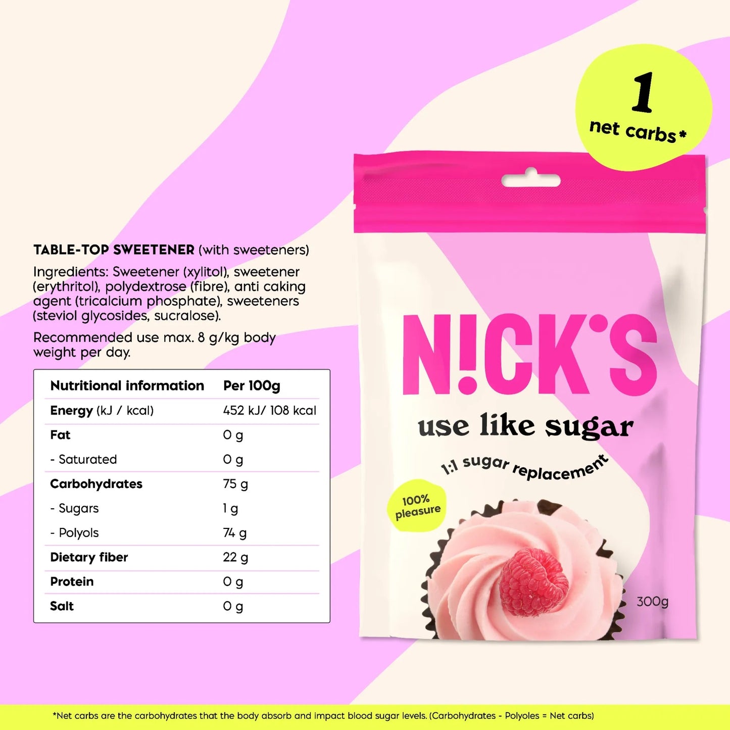 NICK'S - Magusaine "use it like sugar" 300g - njom.ee