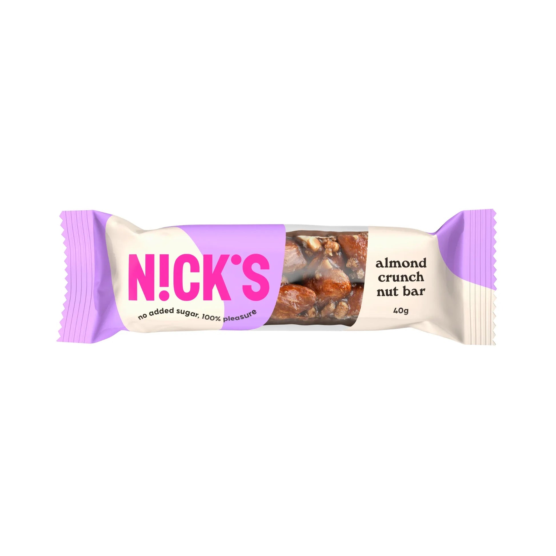 NICK'S - Pähklibatoon "almond crunch" 12 x 40g - njom.ee