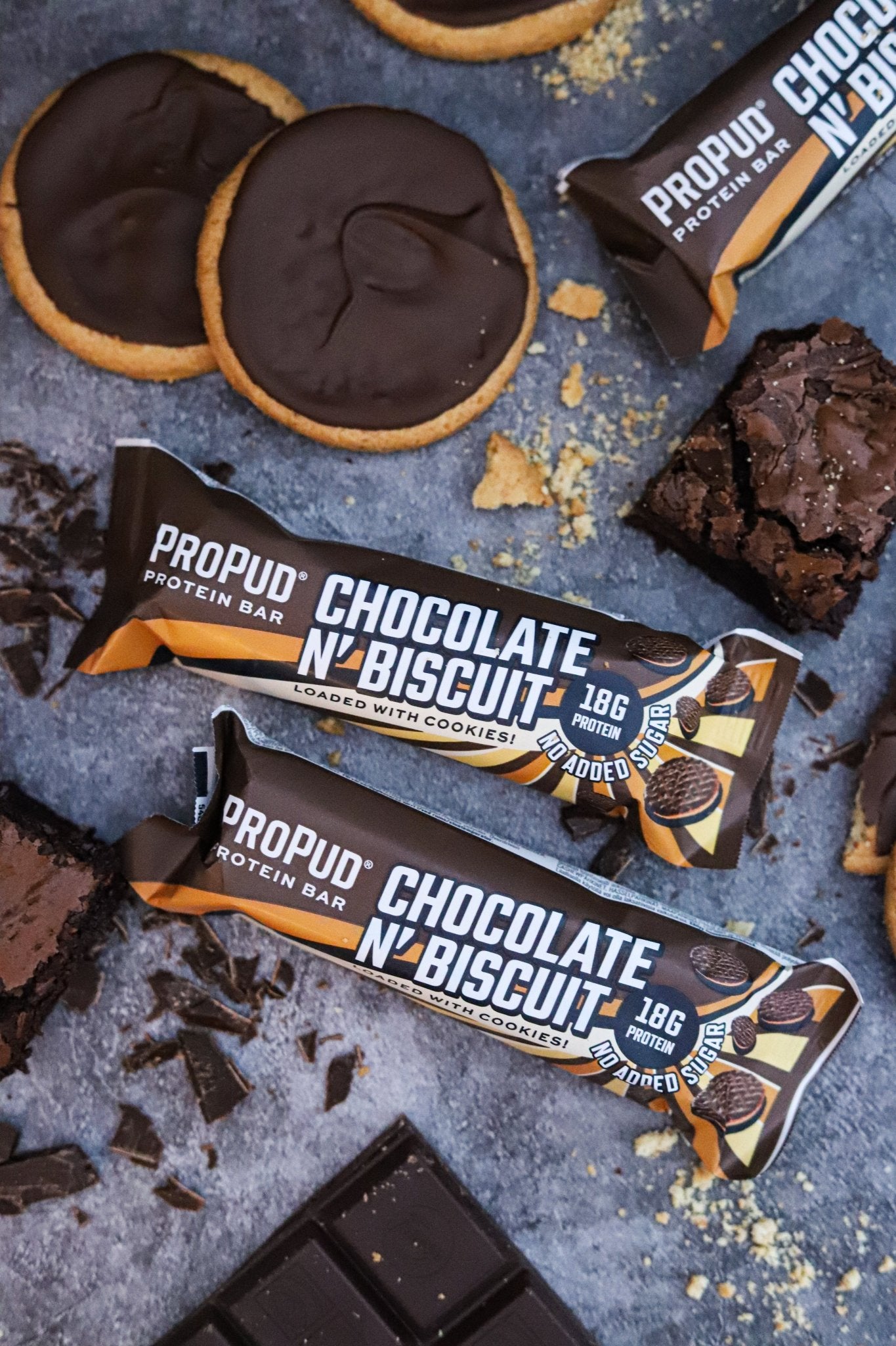 NJIE - ProPud proteiinibatoon "chocolate n' biscuit" 12 x 55g - njom.ee