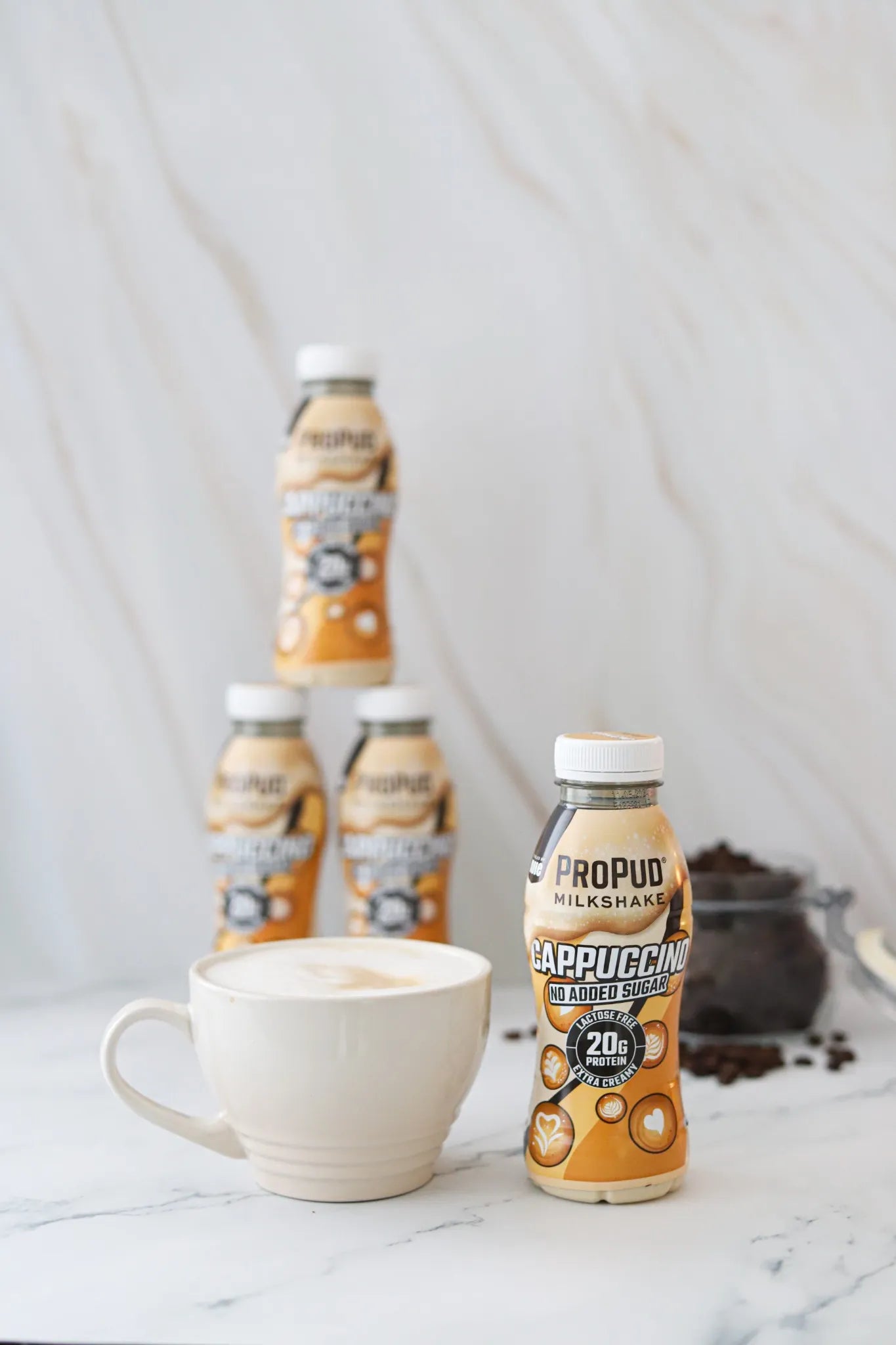 NJIE ProPud Cappuccino Protein Shake Box of 8