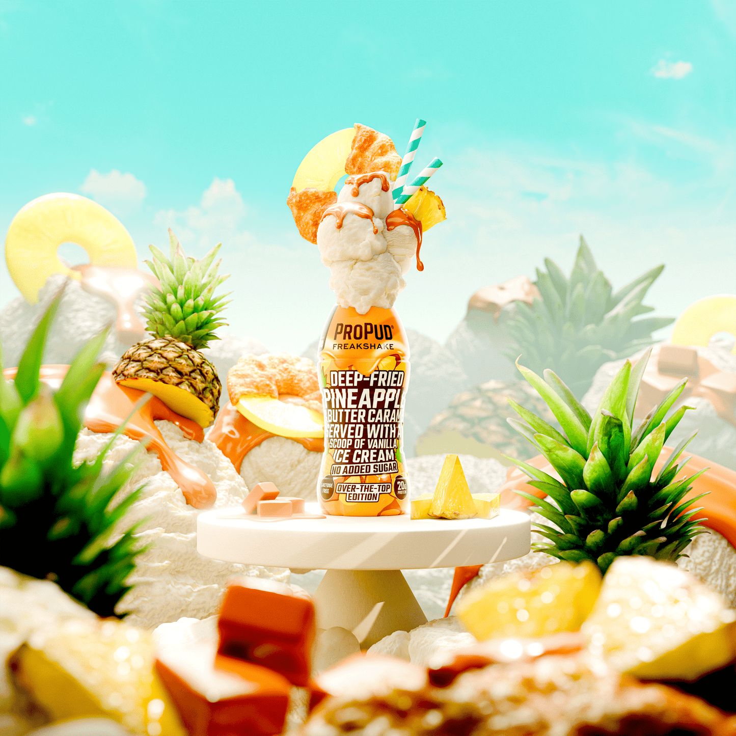 NJIE - ProPud proteiinisheik "pineapple caramel" 330ml - njom.ee