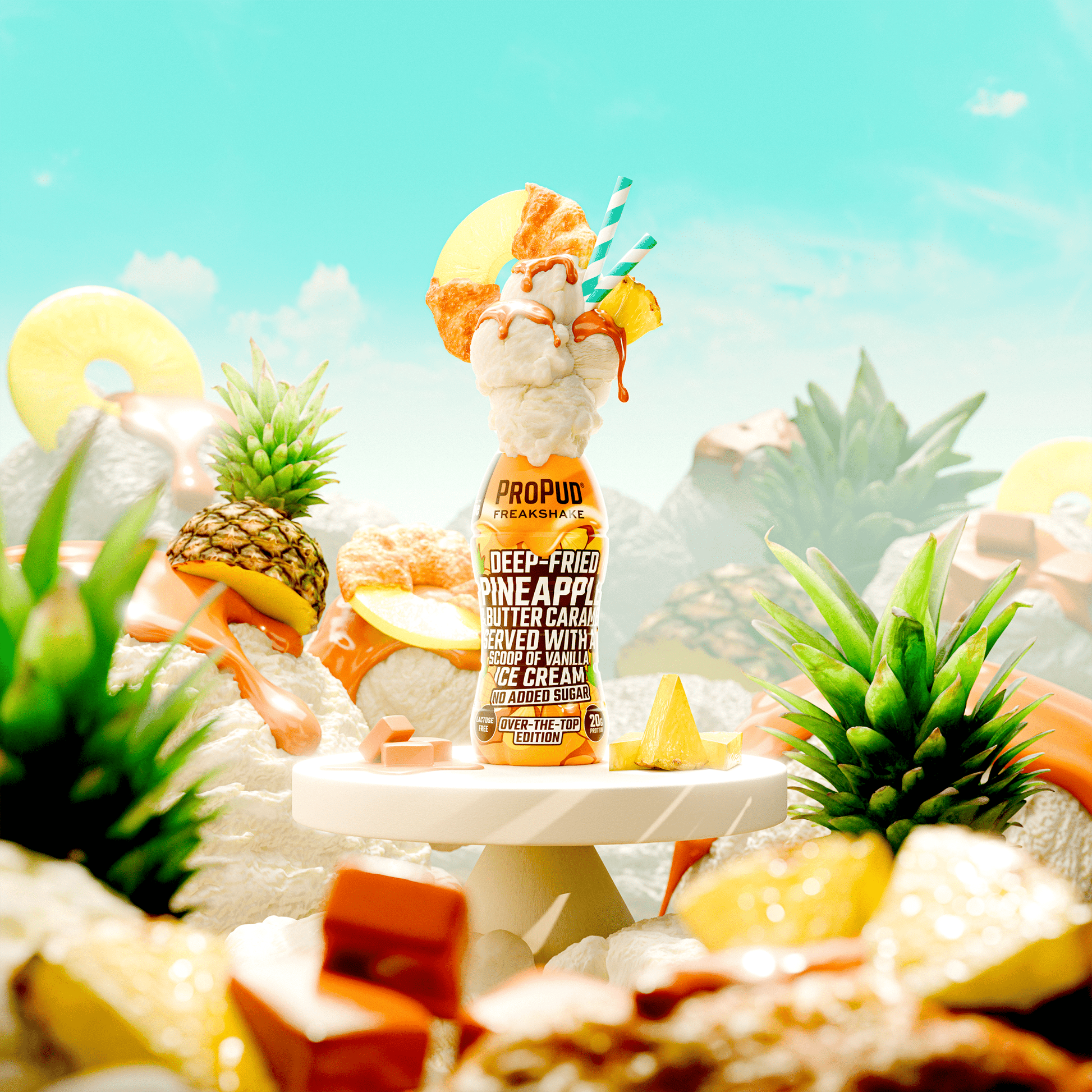 NJIE - ProPud proteiinisheik "pineapple caramel" 330ml - njom.ee