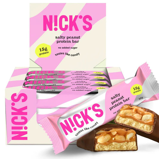 NICK'S - Proteiinibatoon "salty peanut" 12 x 50g - njom.ee