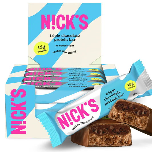 NICK'S - Proteiinibatoon "triple chocolate" 12 x 50g - njom.ee