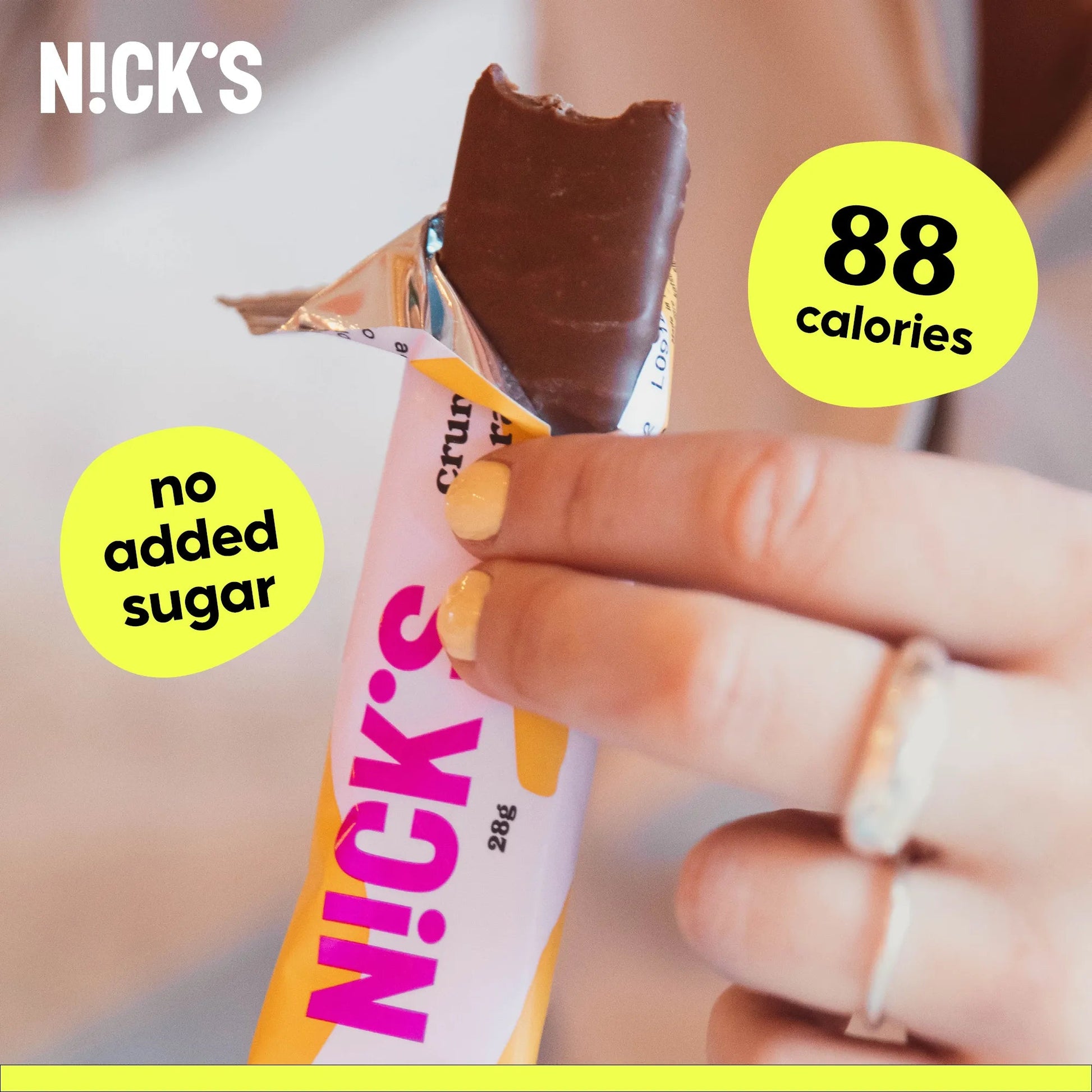 NICK'S - Šokolaad "crunchy caramel" 21 x 28g - njom.ee