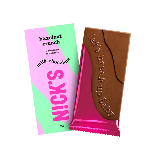 NICK'S - Šokolaaditahvel ''hazelnut crunch'' 75g - njom.ee